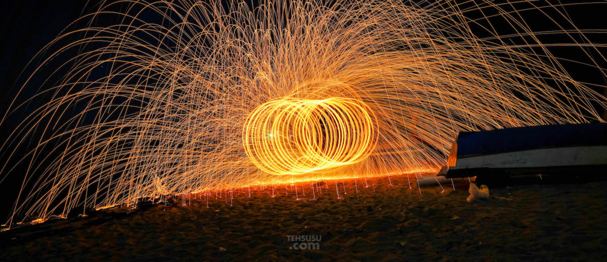 Steel Wool Photography di Bali