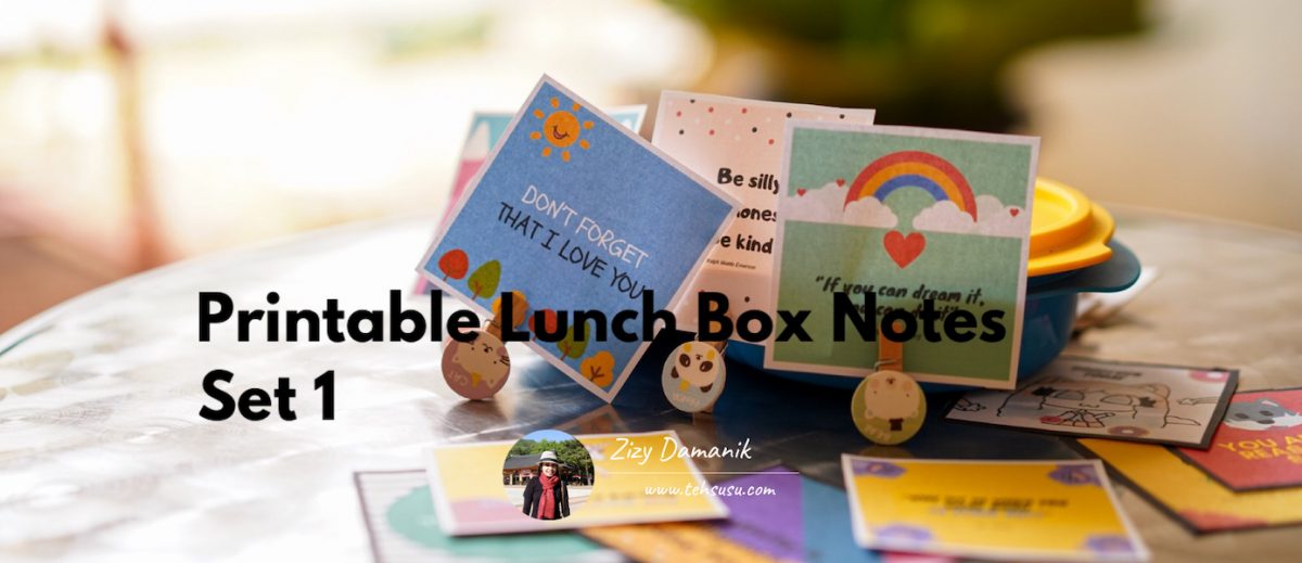 Printable Lunch Box Notes Set 1