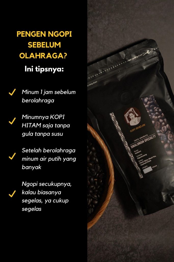 tips minum kopi sebelum olahraga