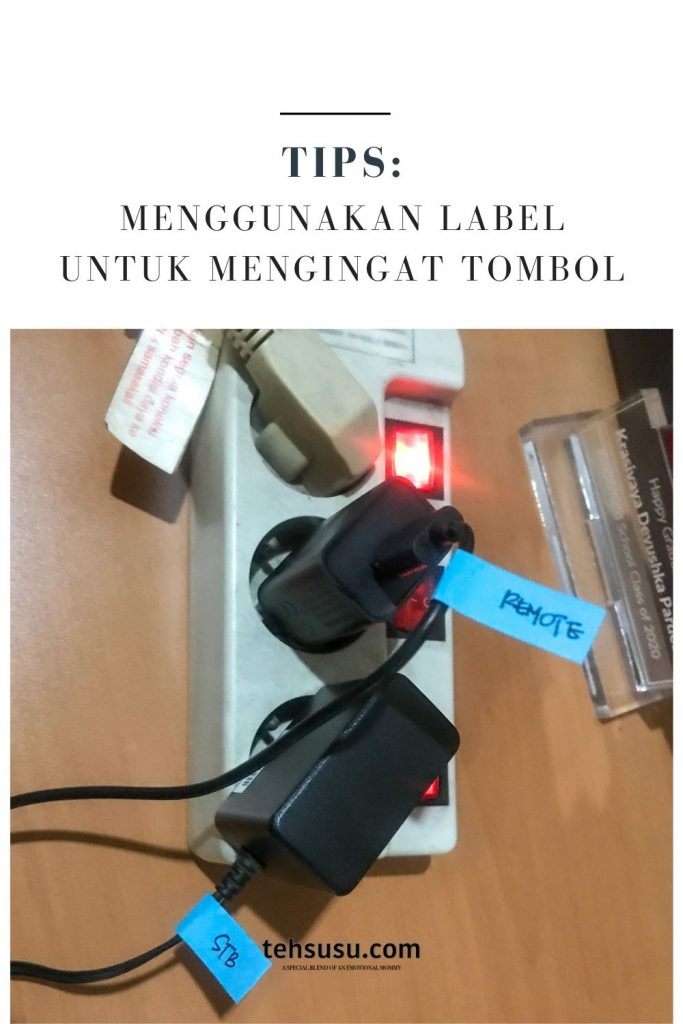 menandai tombol menggunakan label