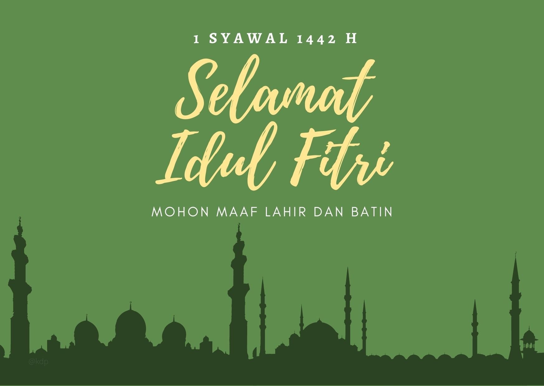 kartu selamat idul fitri 2021