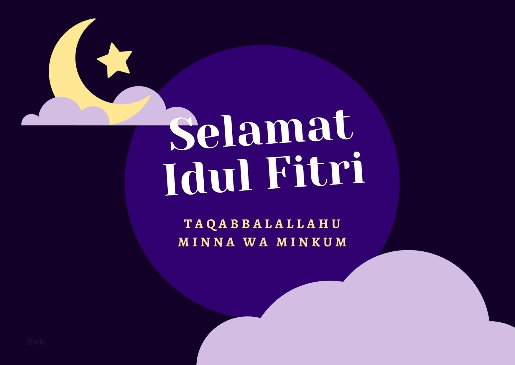 Kartu Ucapan Idul Fitri H Cocok Dikirim Via Whatsapp Life And Travel Journal