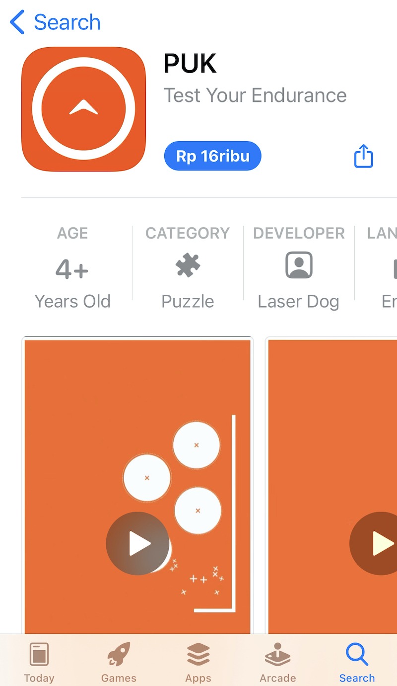 PUK ios games