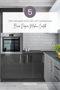 tips memilih kitchen set minimalis