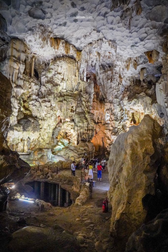 wooden stakes cave vietnam